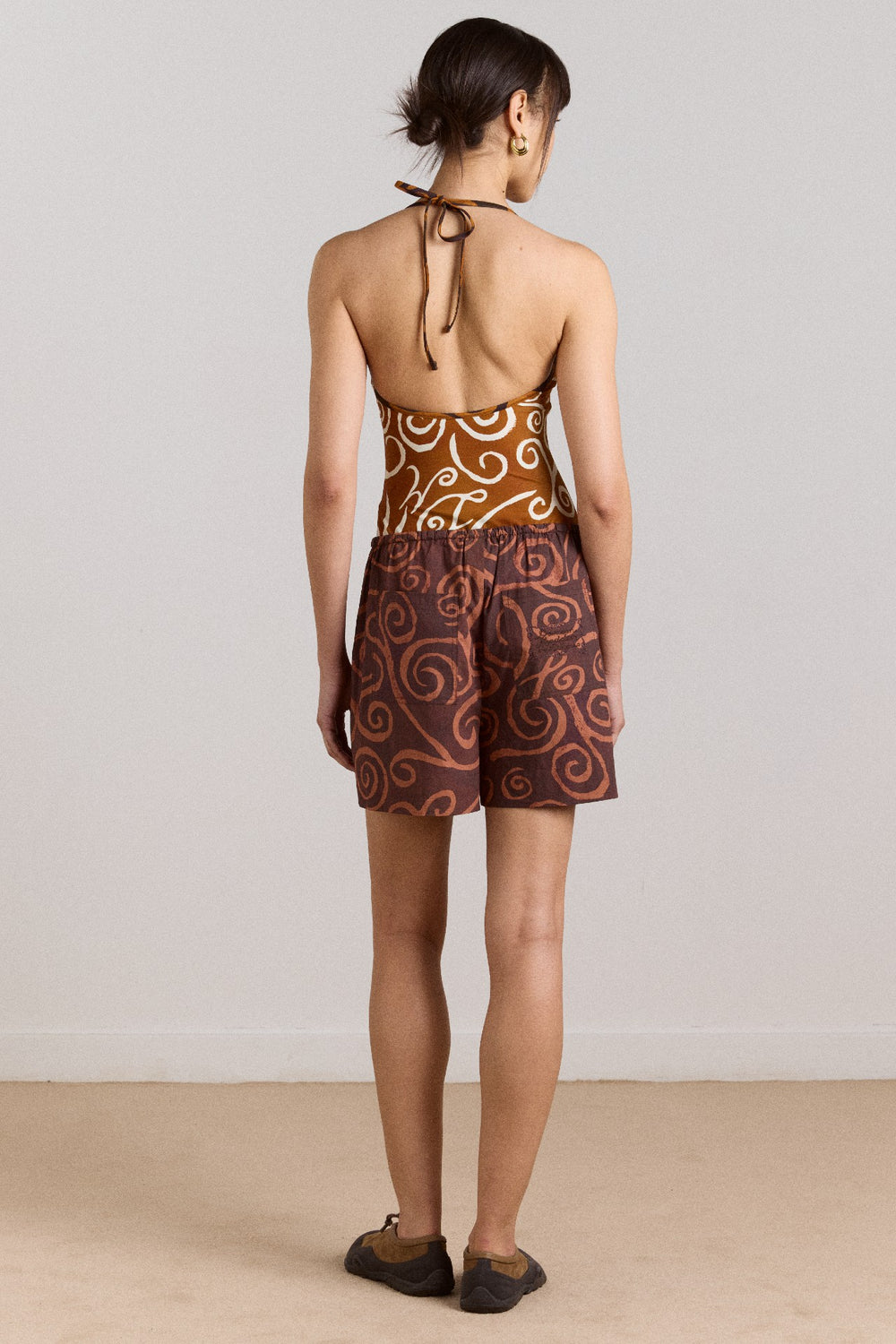 della reversible swimsuit - swirl print