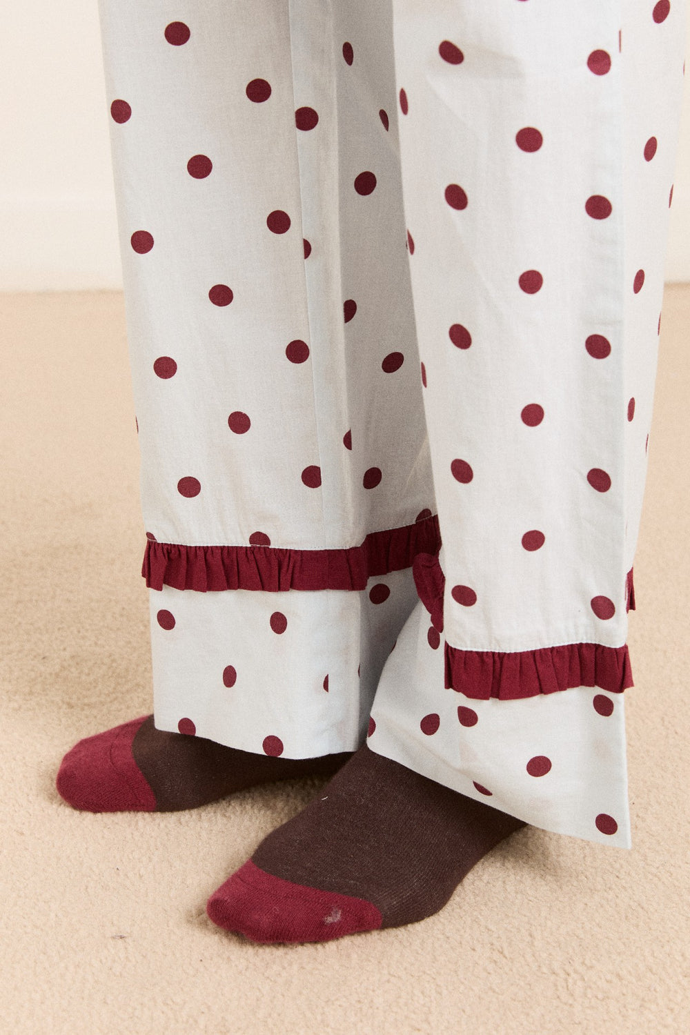 antonella pj set - polka dot