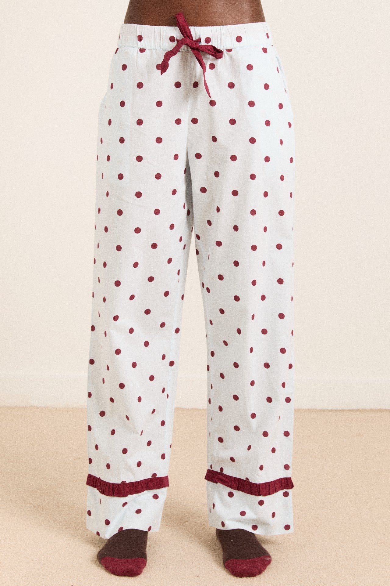 antonella pj set - polka dot