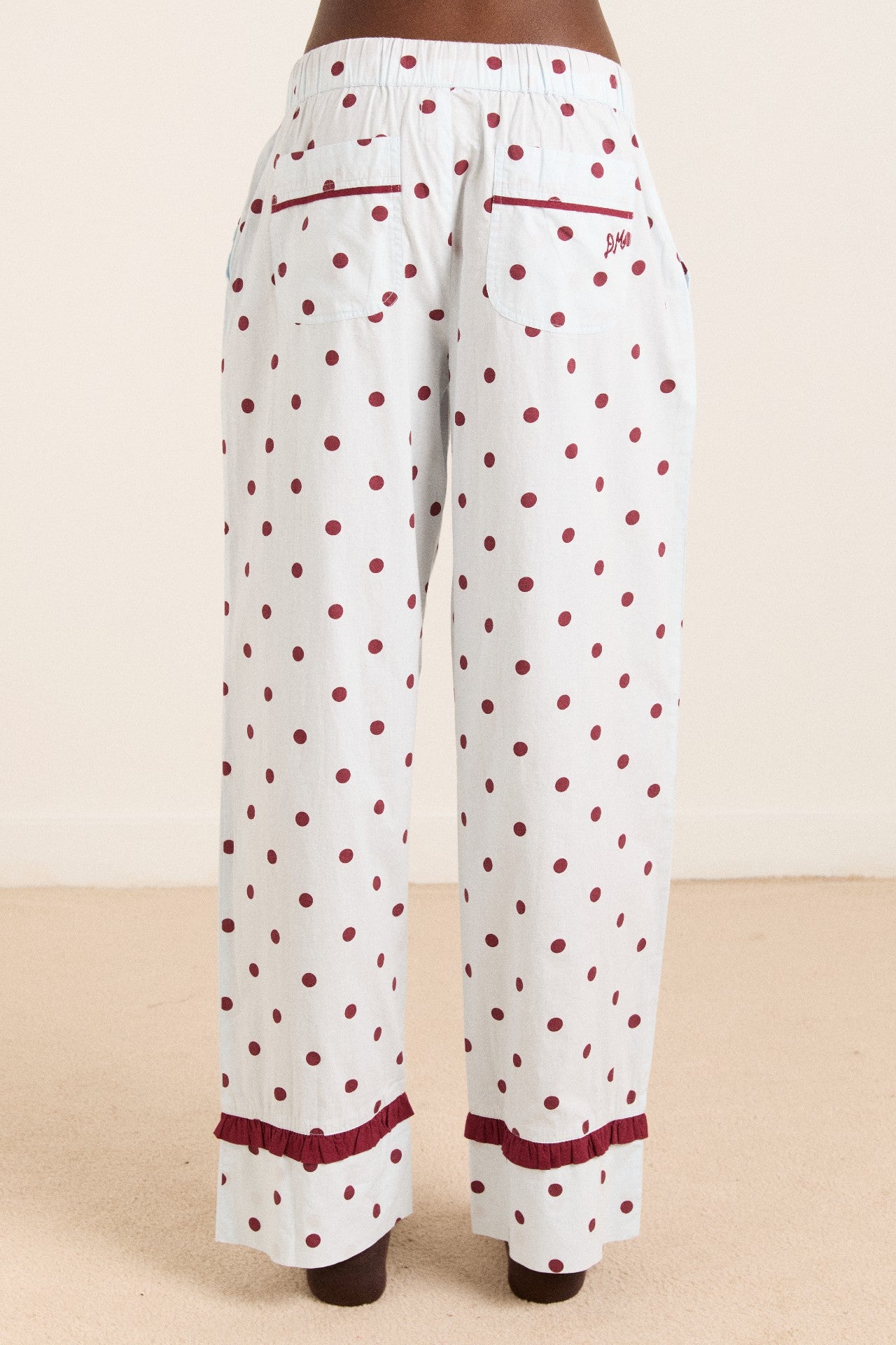 antonella pj set - polka dot