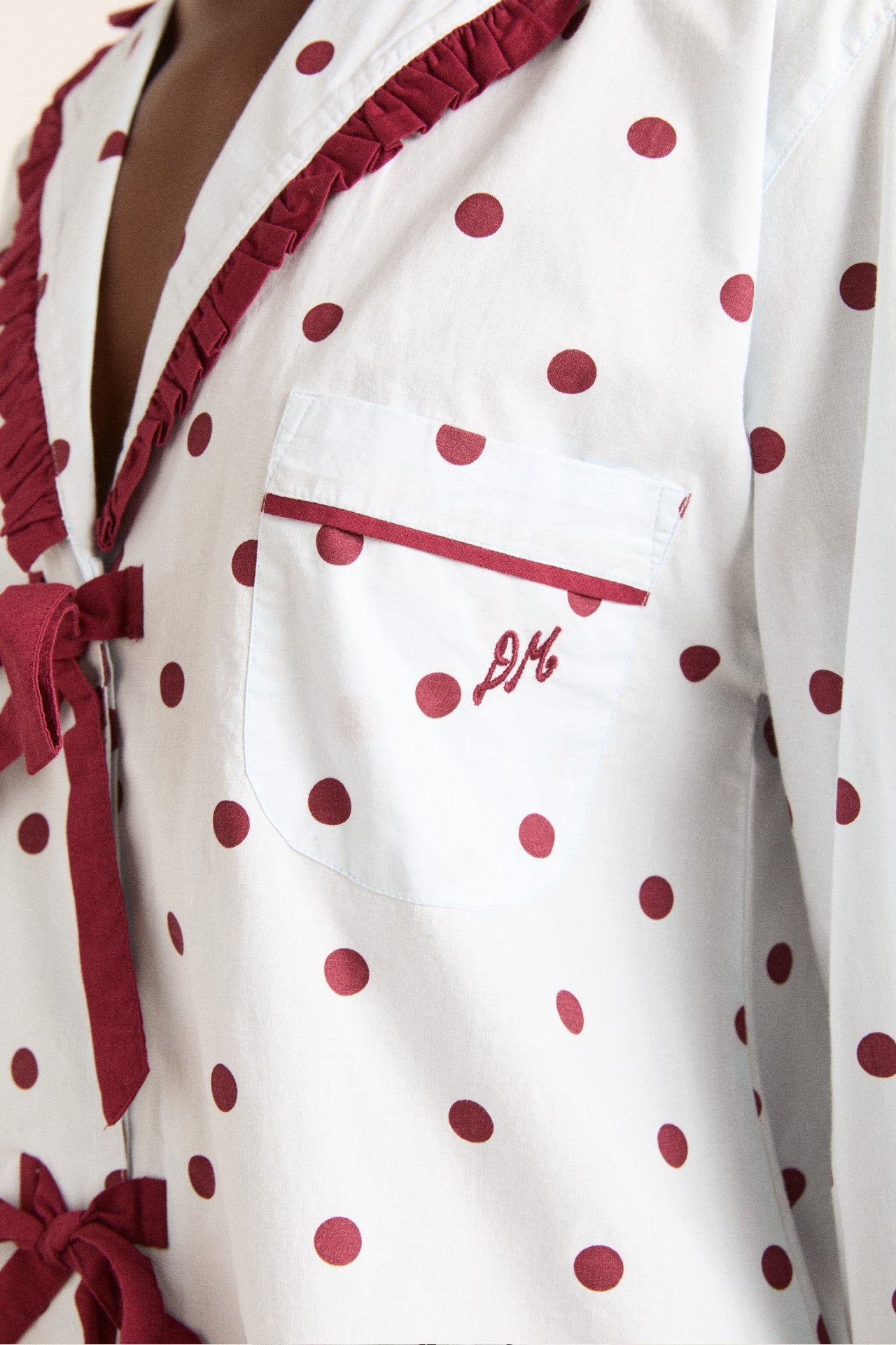 antonella pj set - polka dot