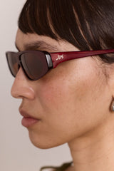 mateo sporty sunglasses - metallic plum