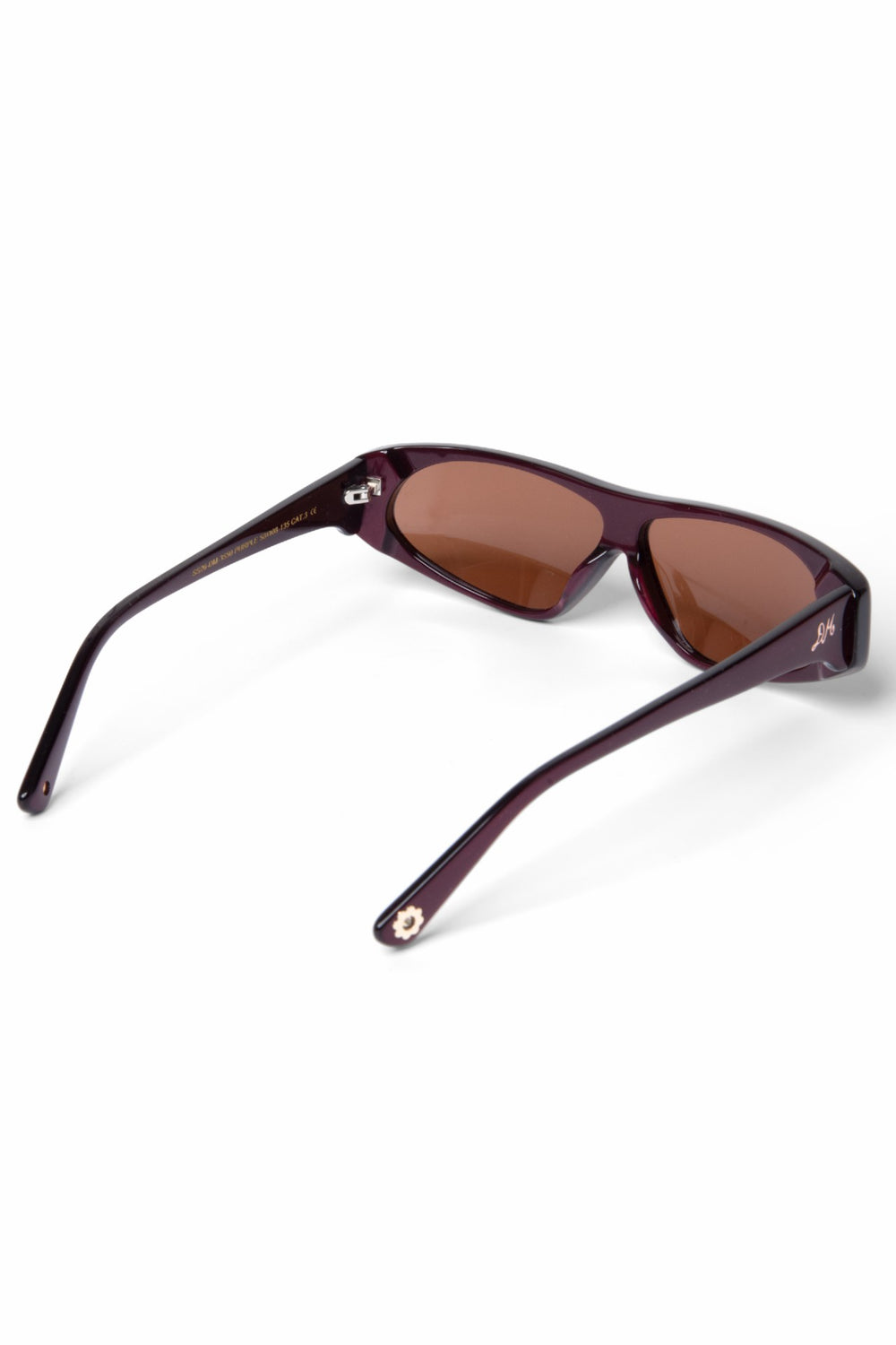 mateo sporty sunglasses - metallic plum