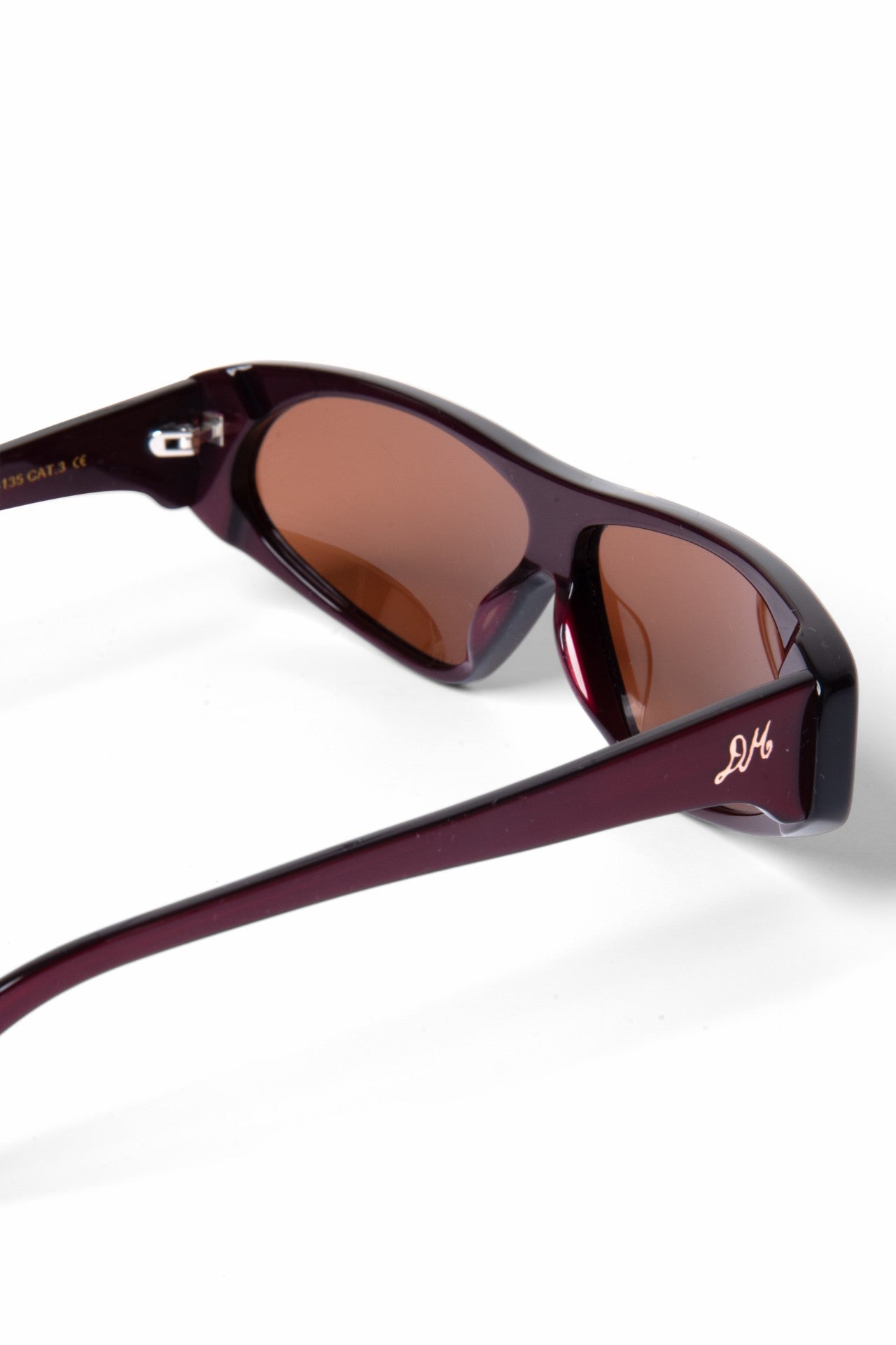 mateo sporty sunglasses - metallic plum