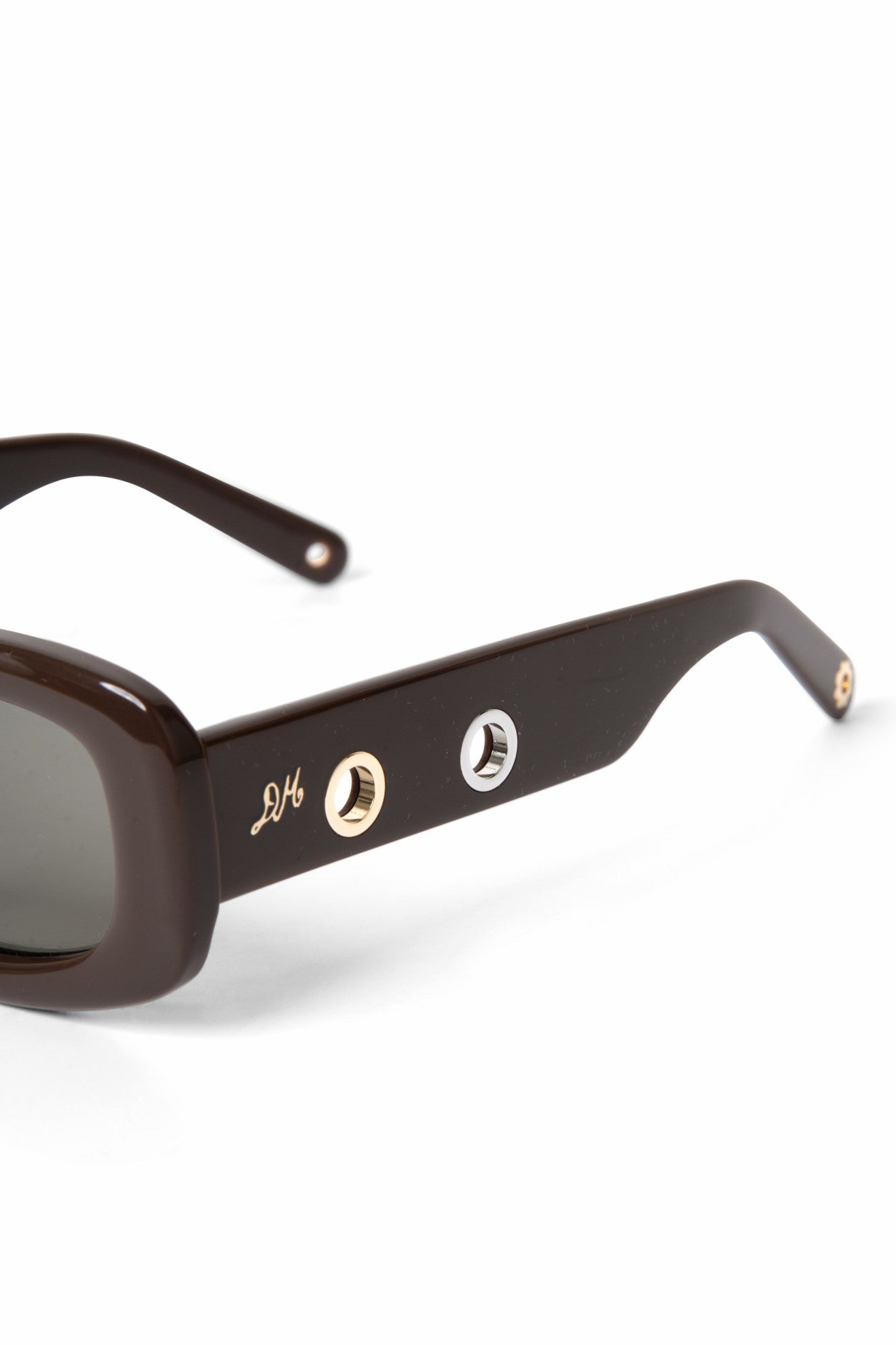 faye eyelet sunglasses - chocolate