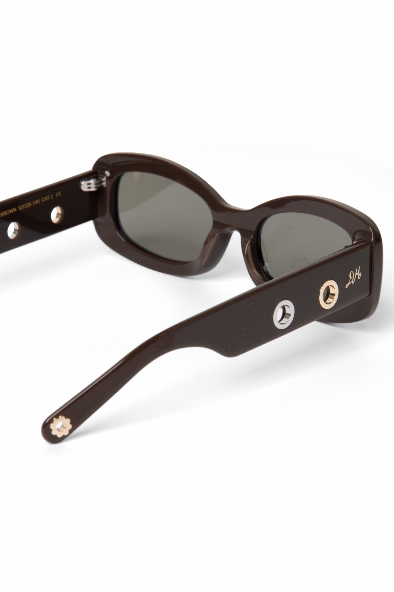 faye eyelet sunglasses - chocolate