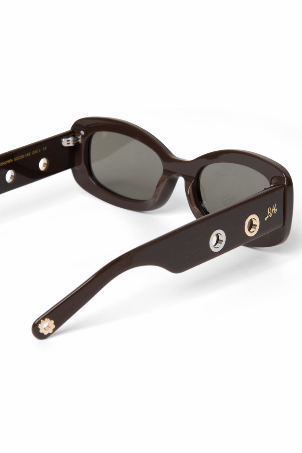 faye eyelet sunglasses - chocolate