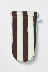 single oven glove - mixed stripe