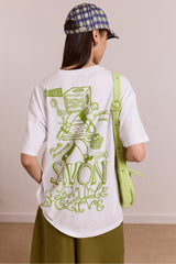 savon graphic tee - white