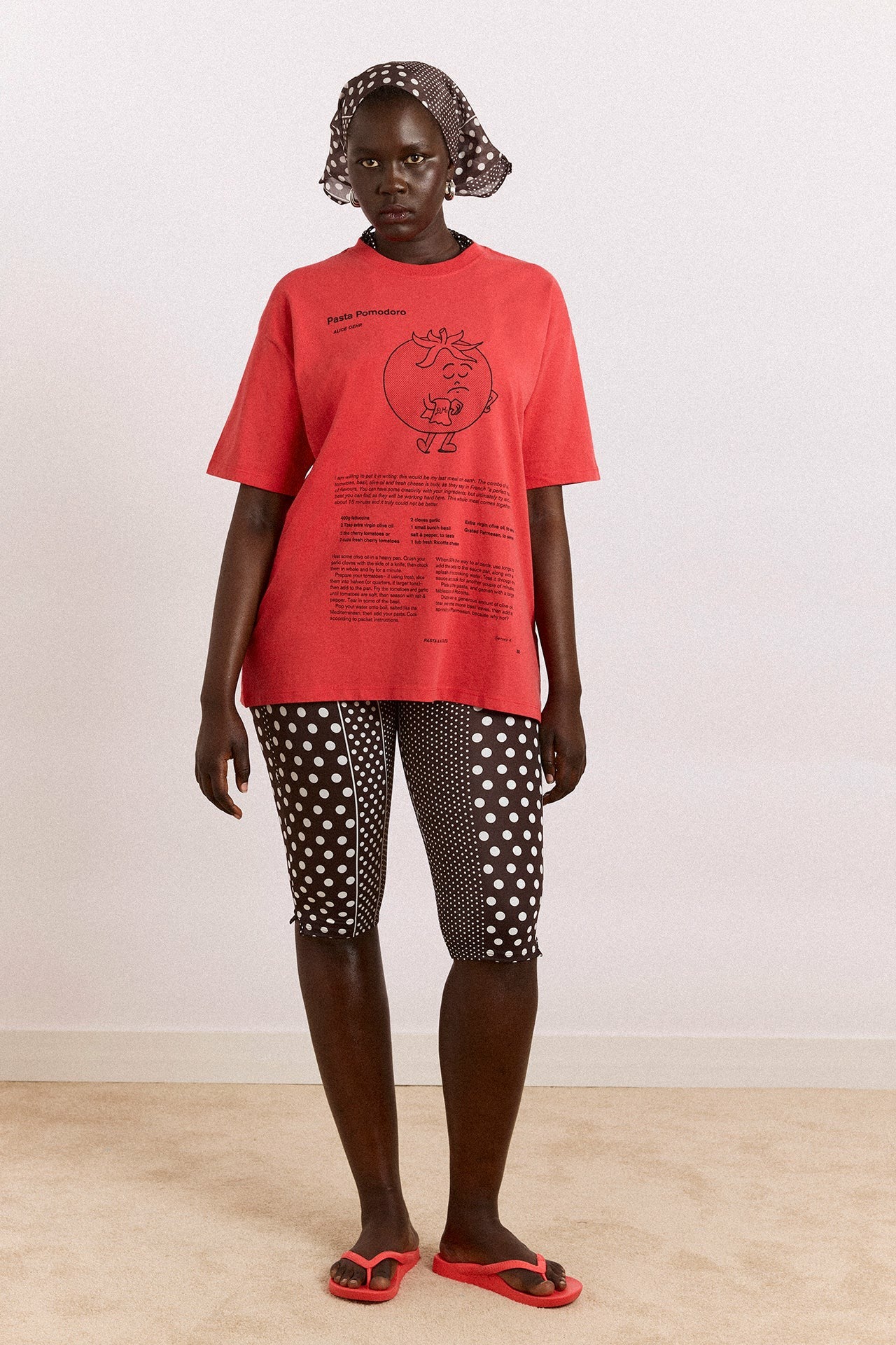 recipe with friends graphic tee - red