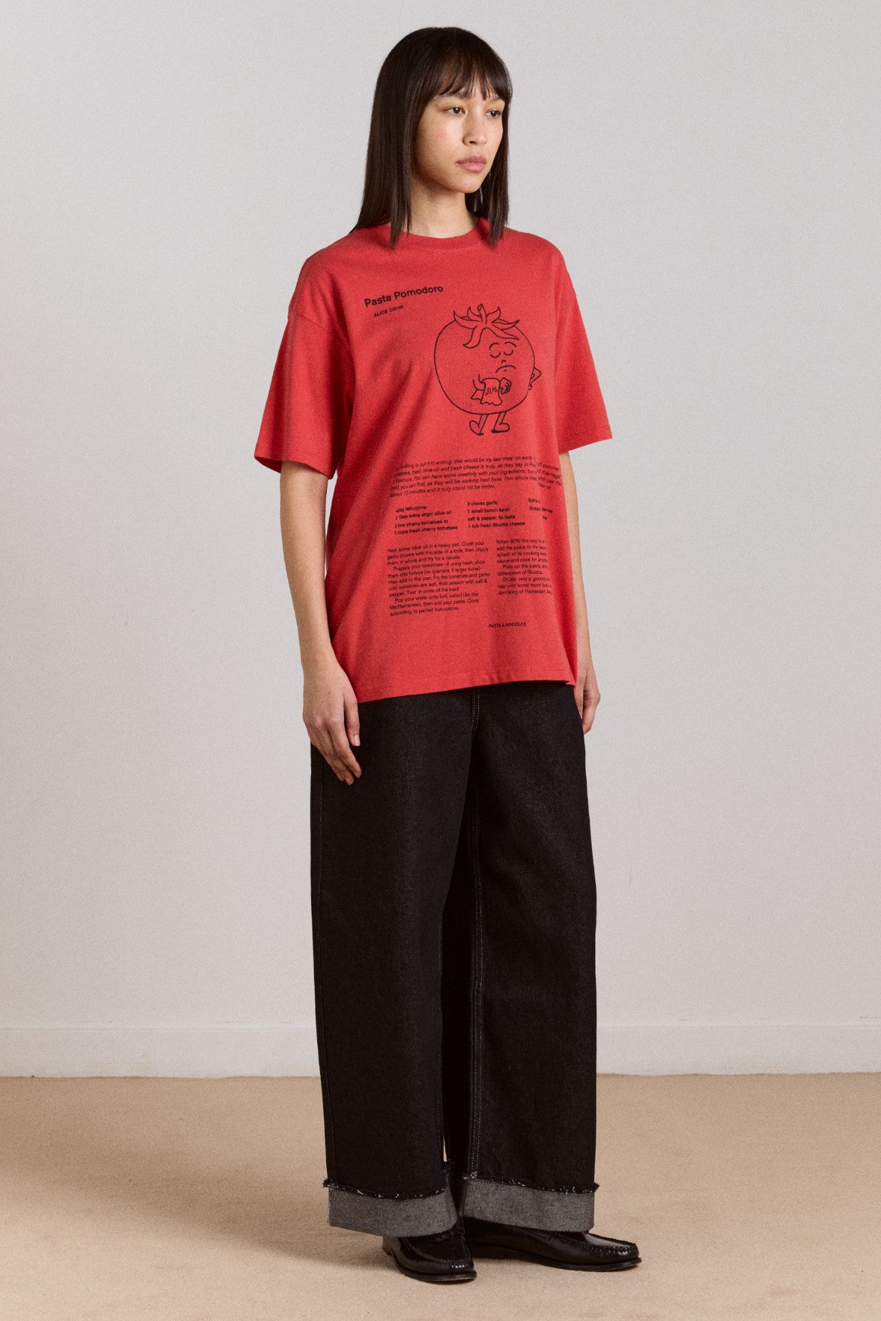 recipe with friends graphic tee - red