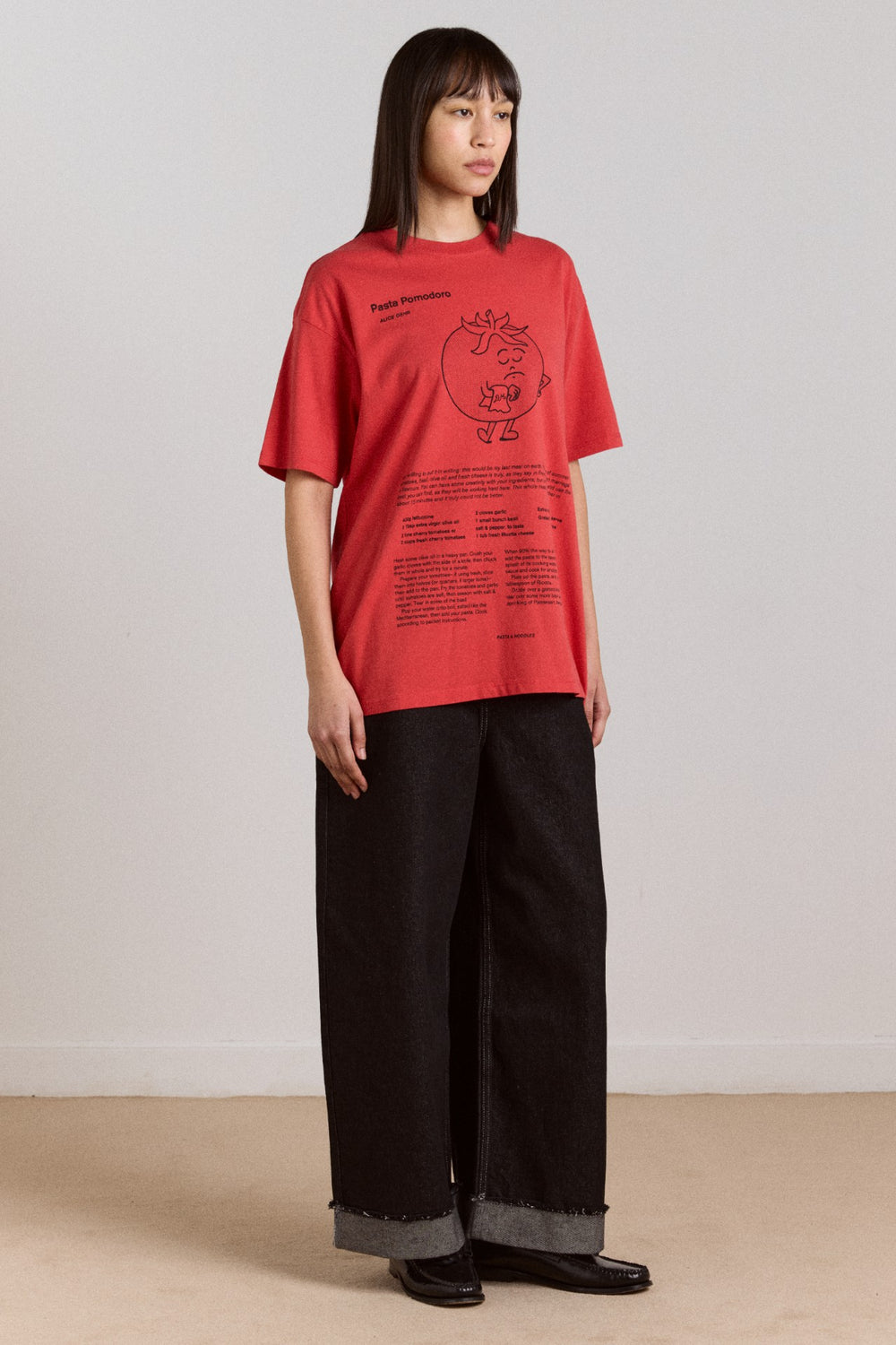 recipe with friends graphic tee - red