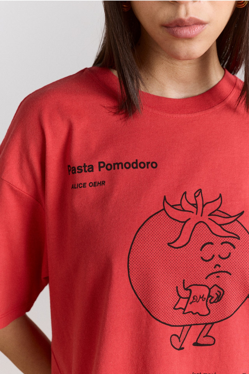 recipe with friends graphic tee - red