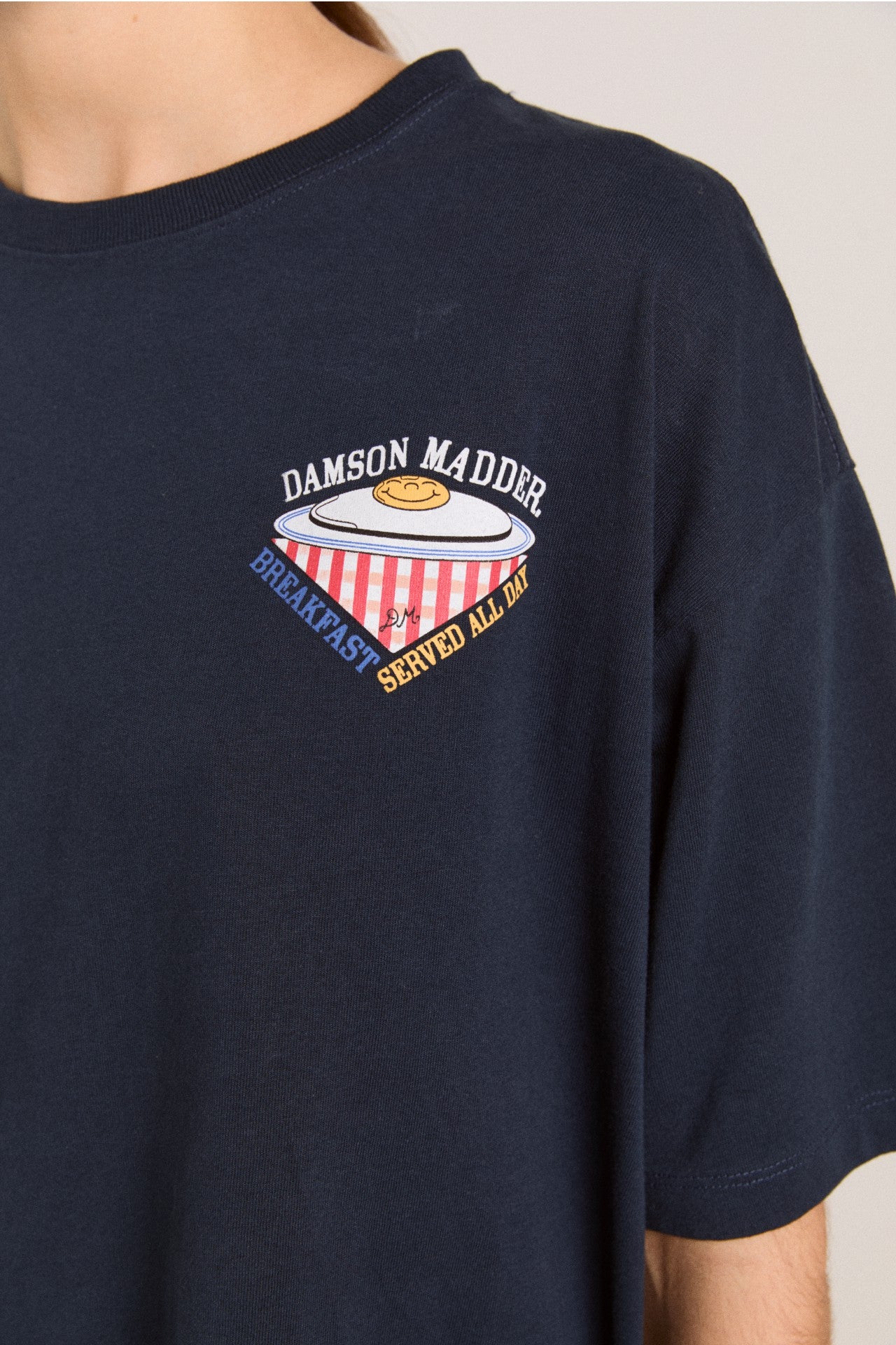all day breakfast tee - navy