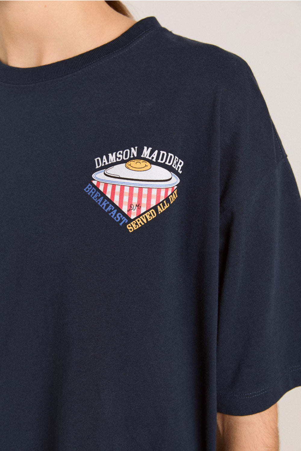 all day breakfast tee - navy