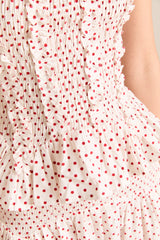 raphi cami - off white and red spot
