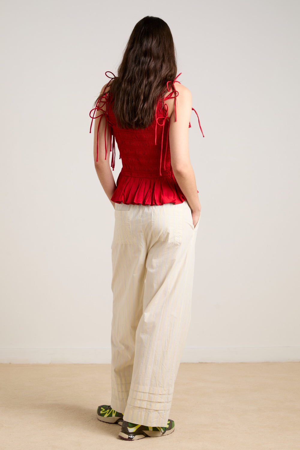 becca multi-way blouse - cherry