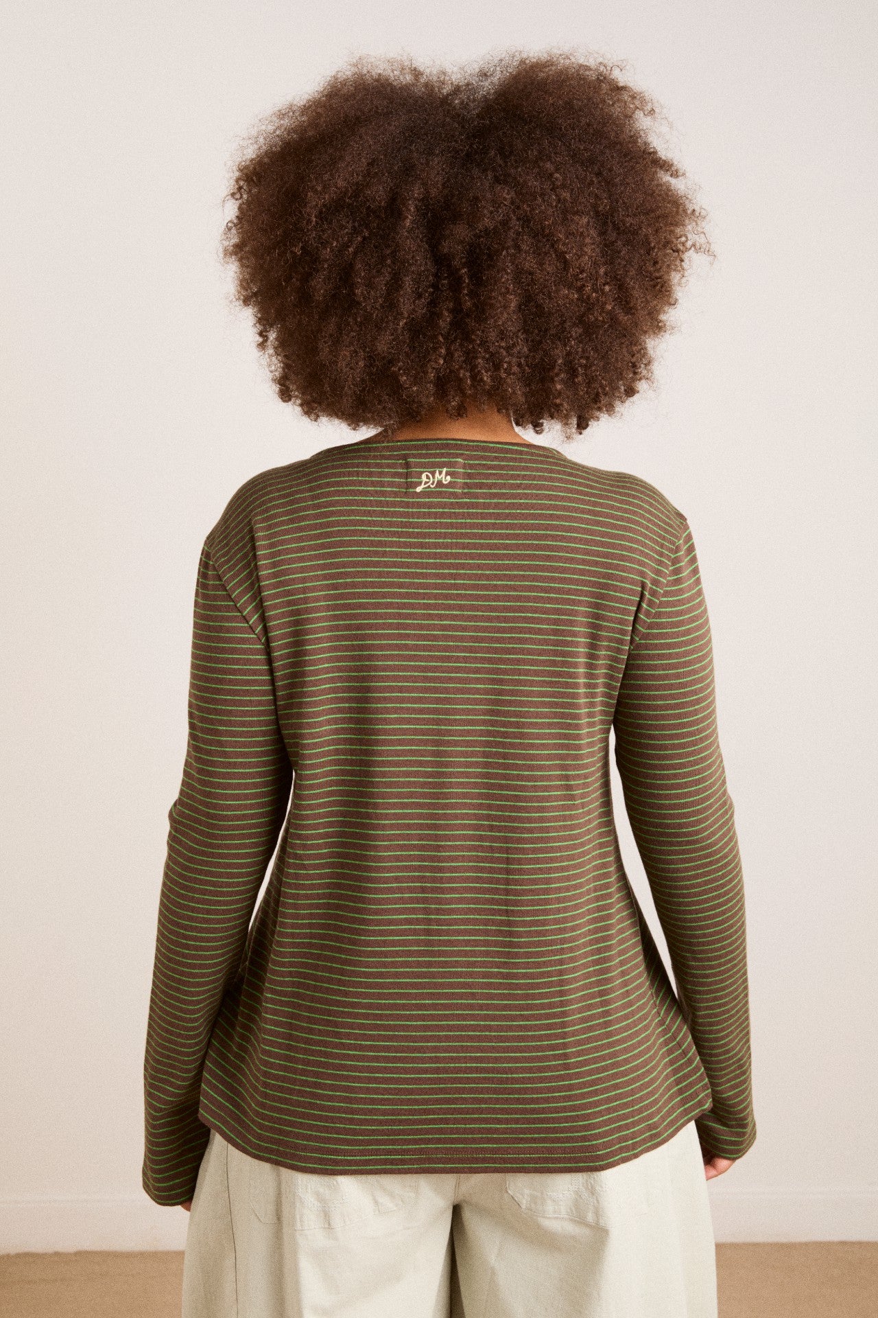 raelynn tee - green stripe
