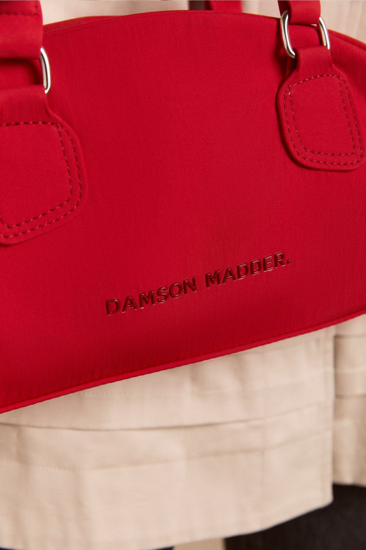 berta bowler bag - red